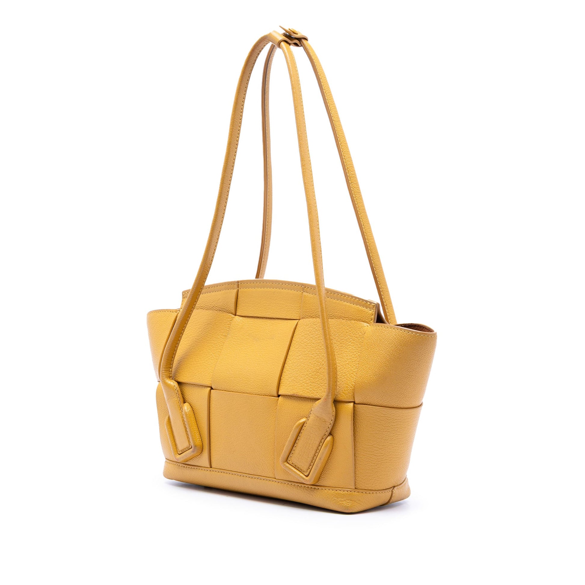 Bottega Veneta Small Goatskin Maxi Intrecciato Arco Satchel
