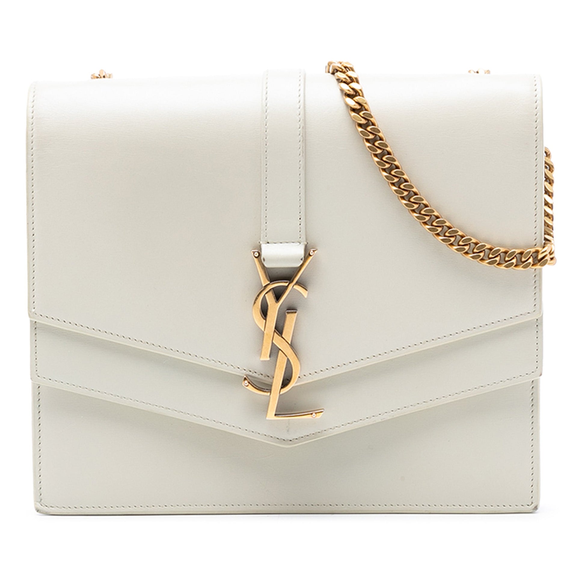 Saint Laurent Medium Leather Monogram Sulpice Crossbody
