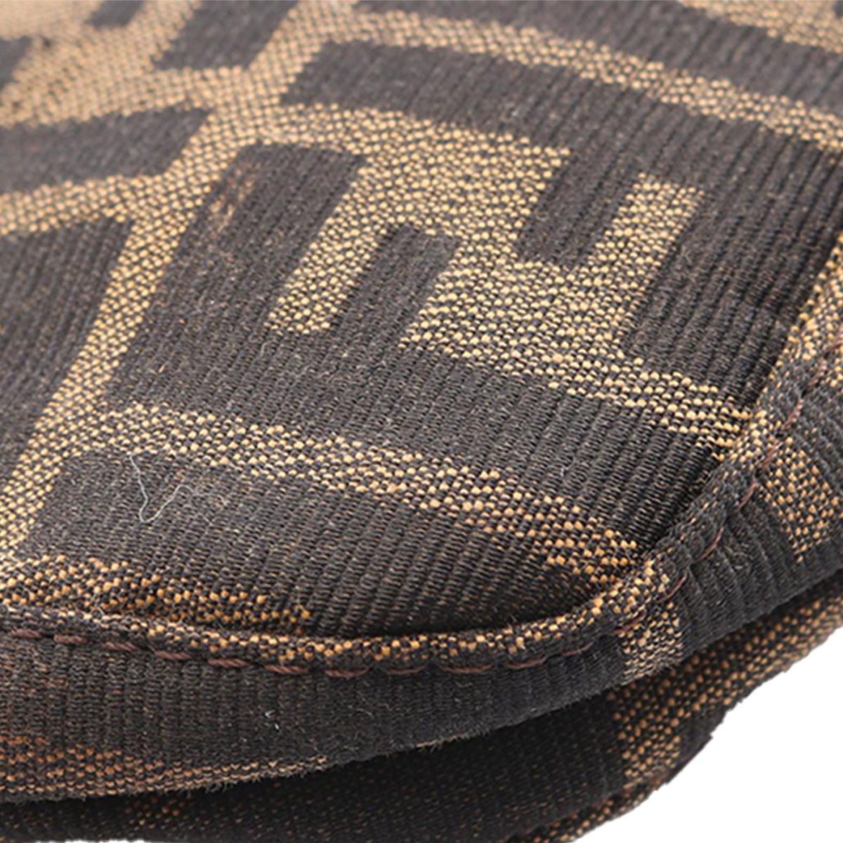 Fendi Zucca Canvas Shoulder Bag — Brown
