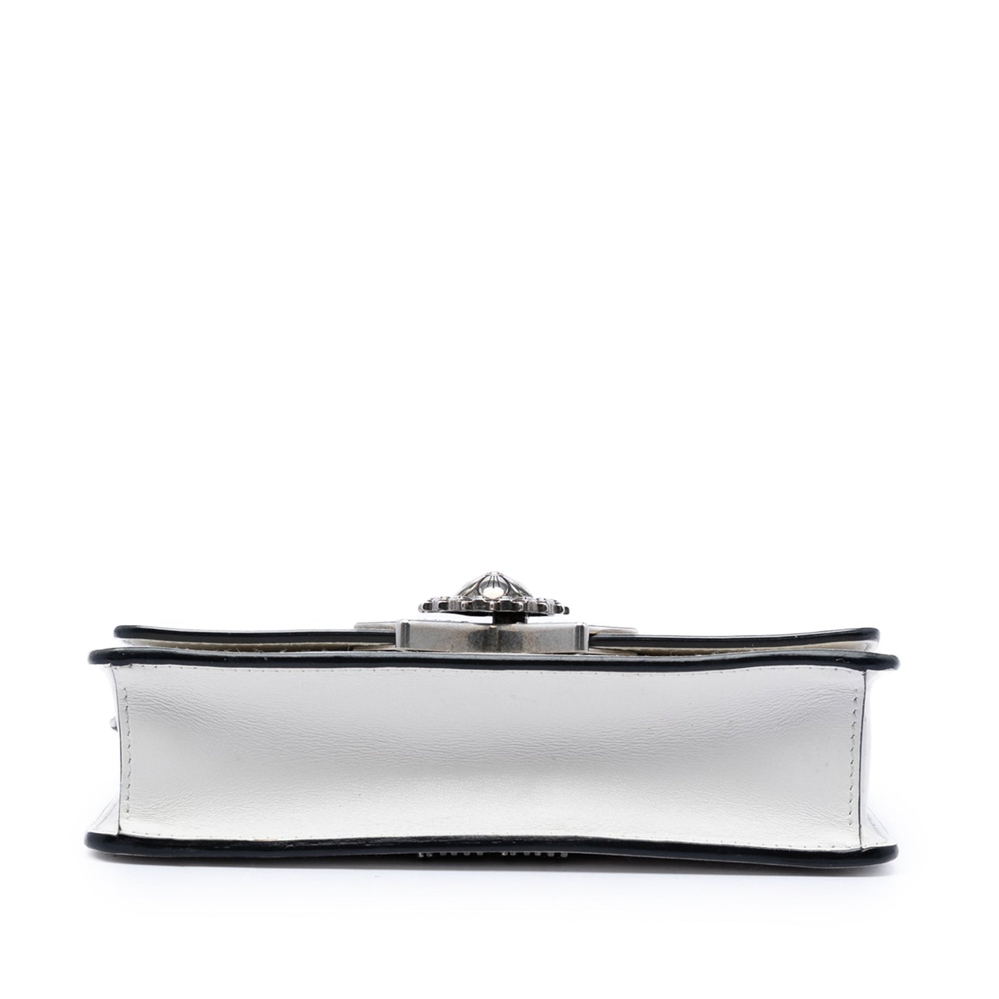 Miu Miu Smooth Leather Star Crystal Embellished Crossbody