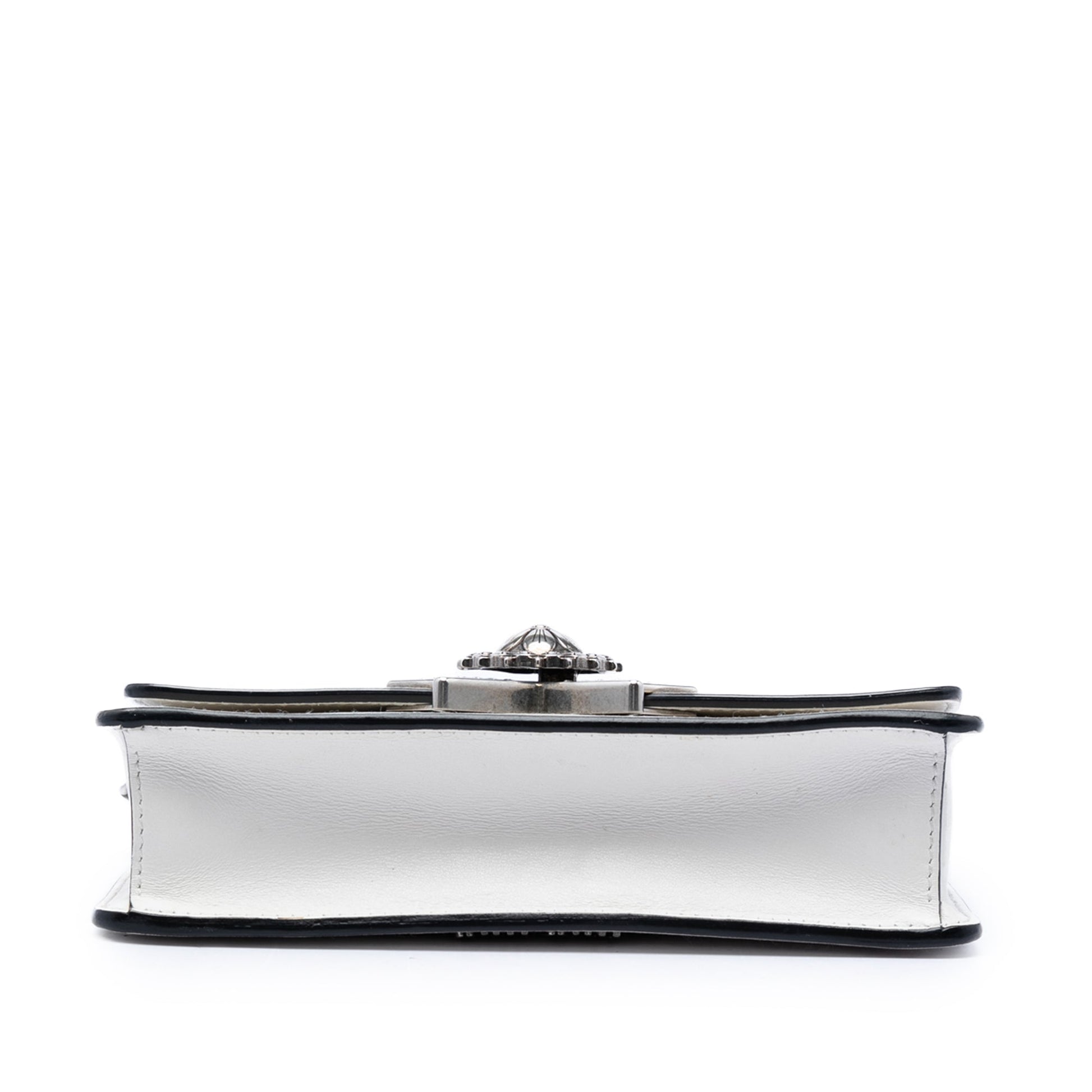 Miu Miu Smooth Leather Star Crystal Embellished Crossbody