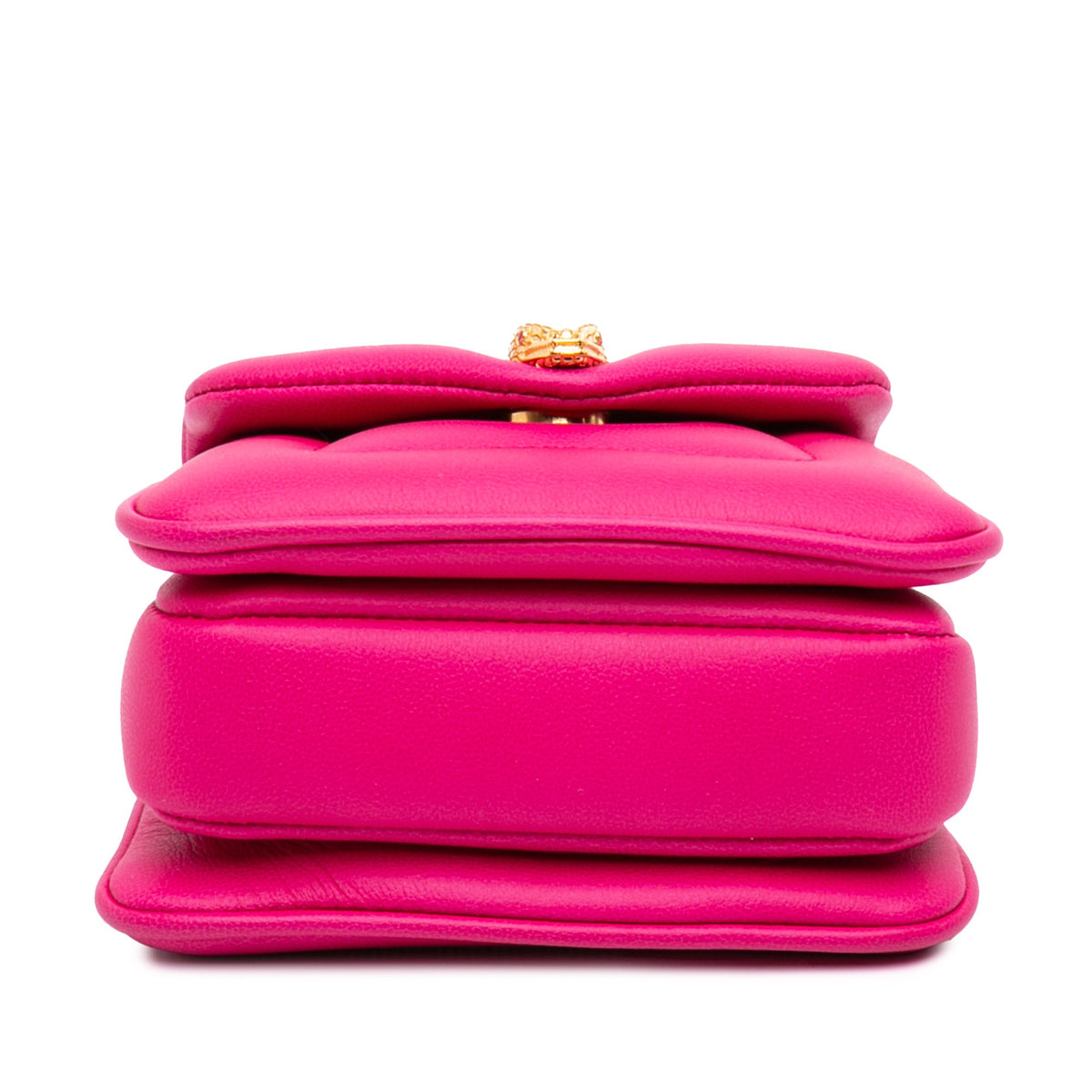 Bvlgari Micro Calfskin Serpenti Reverse Top Handle Bag