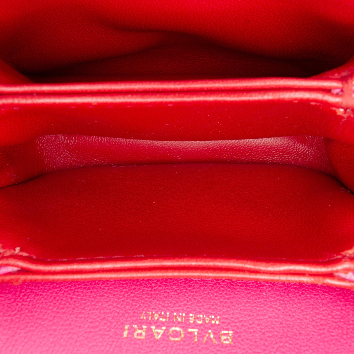Bvlgari Micro Calfskin Serpenti Reverse Top Handle Bag