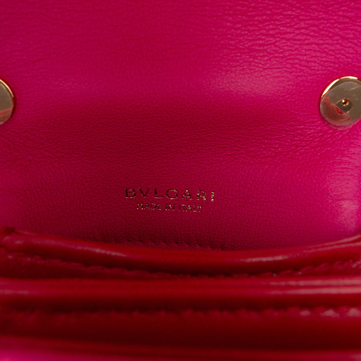 Bvlgari Micro Calfskin Serpenti Reverse Top Handle Bag