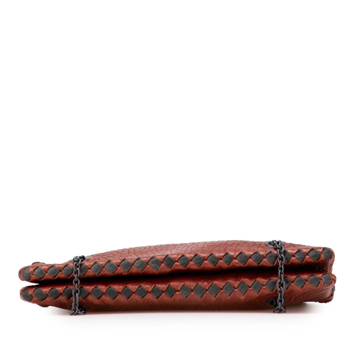 Bottega Veneta Textured Leather Whipstitch Duo Shoulder Bag