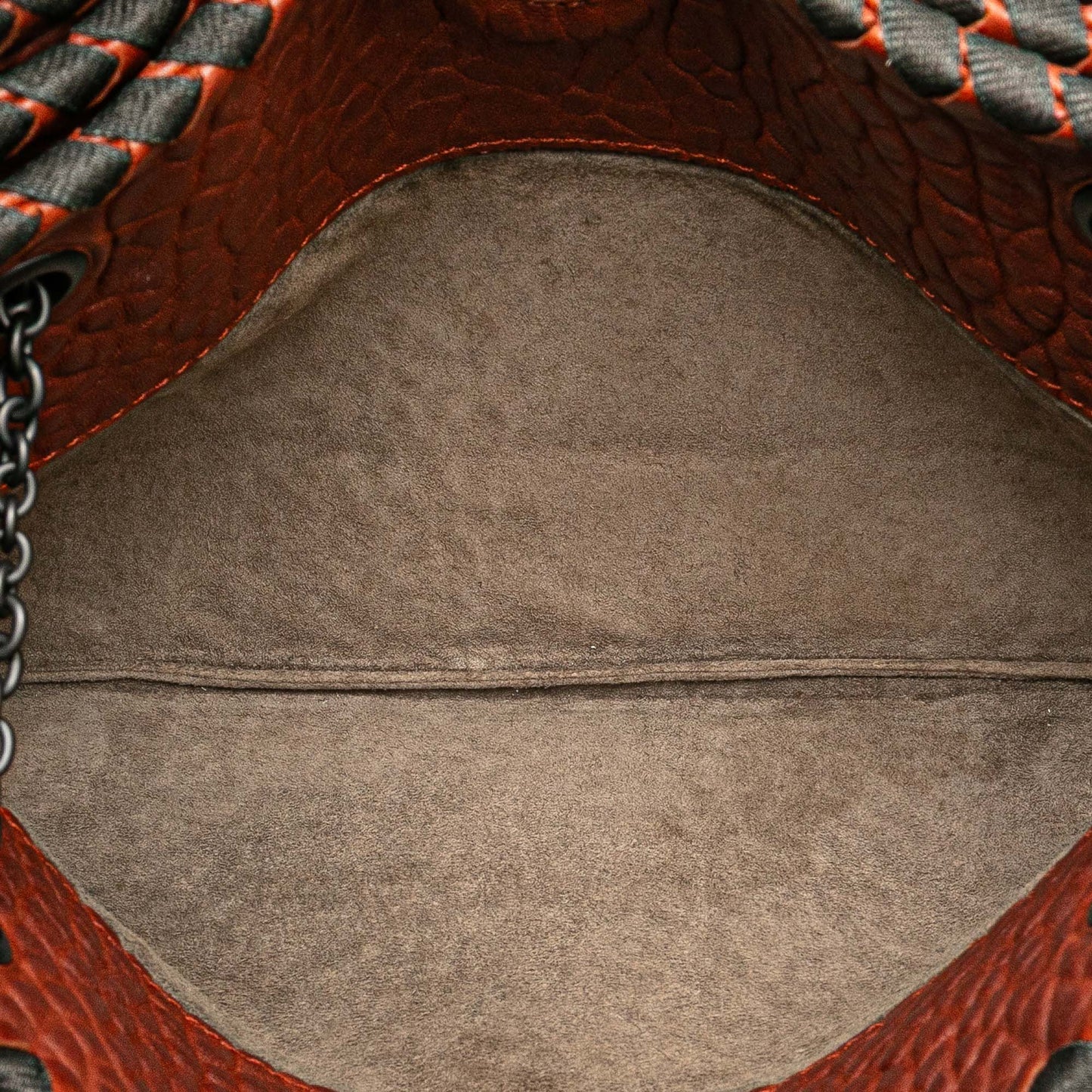 Bottega Veneta Textured Leather Whipstitch Duo Shoulder Bag