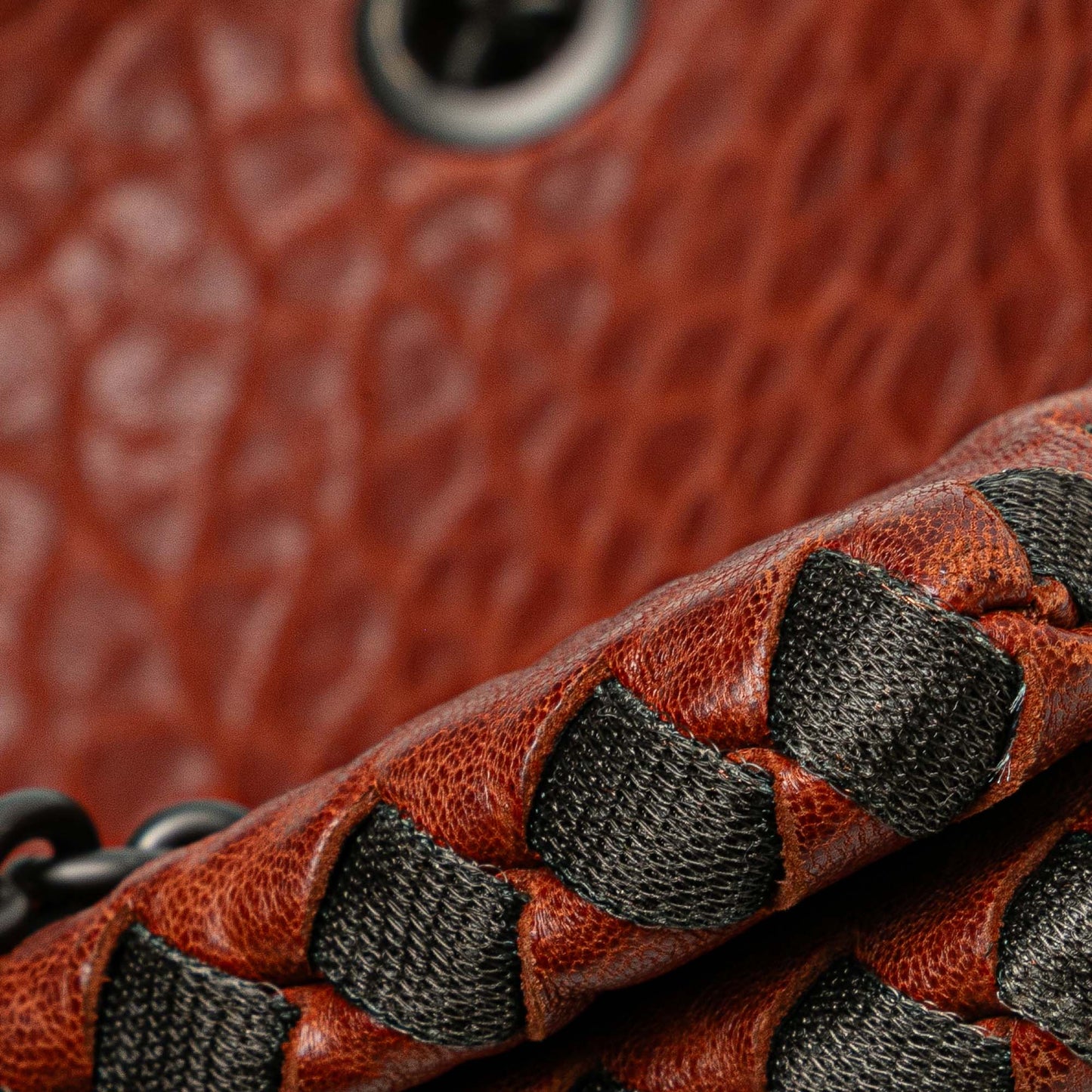 Bottega Veneta Textured Leather Whipstitch Duo Shoulder Bag