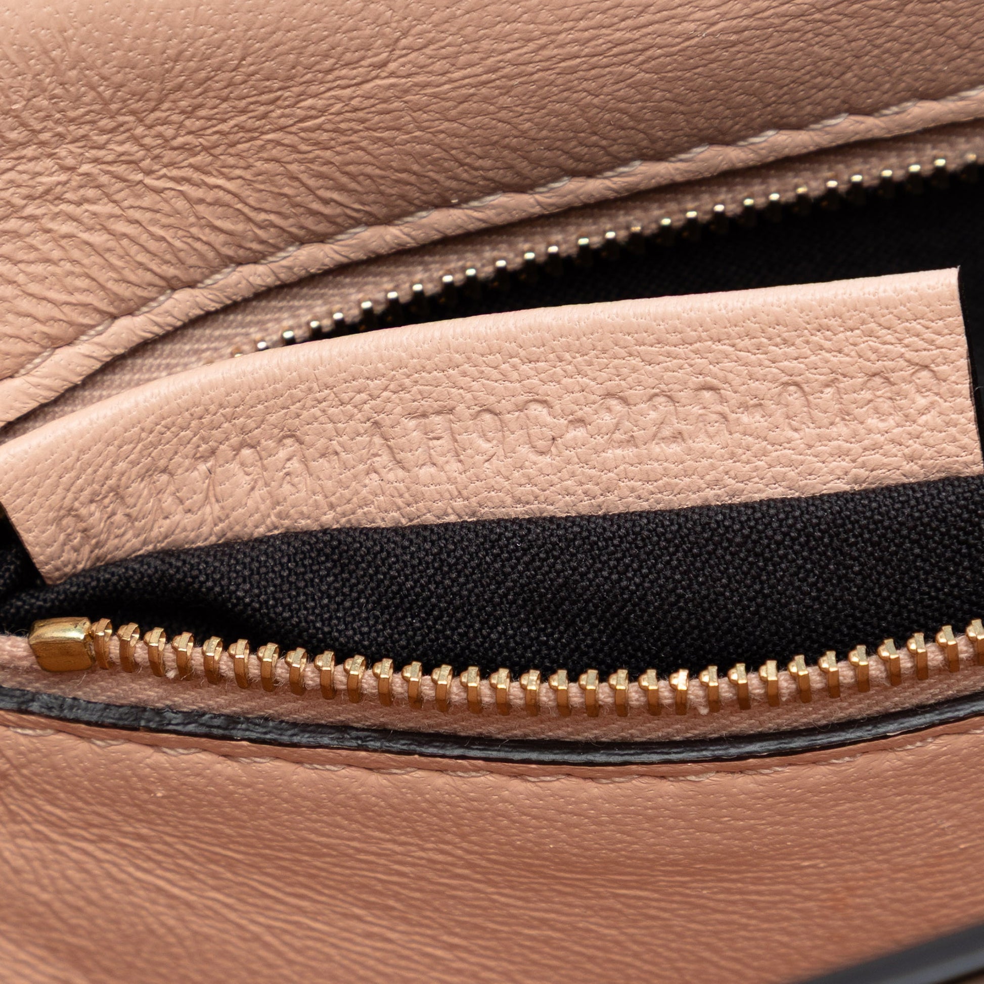 Fendi Zucca Embossed Leather Chain Midi Baguette