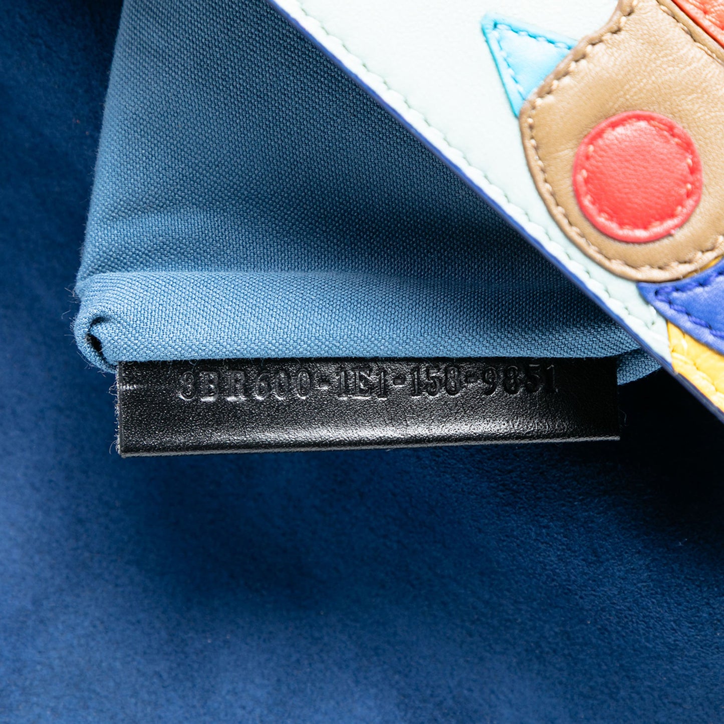 Fendi Patchwork Leather QuTweet Bird Baguette