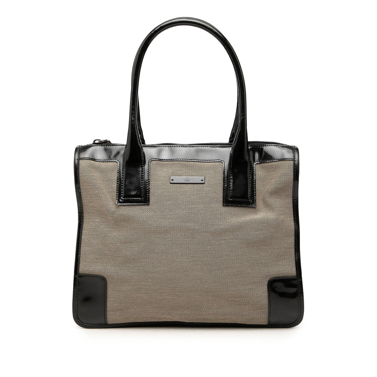 Gucci Canvas Handbag — Gray