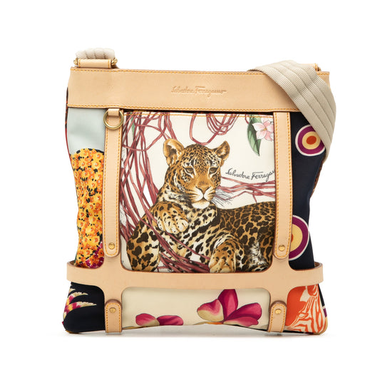 Ferragamo Nylon Jungle Safari Crossbody