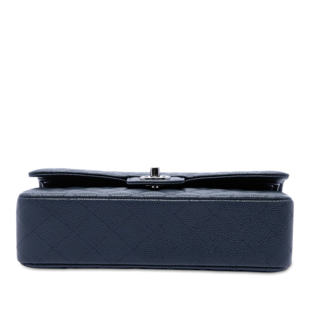 Chanel Medium Classic Caviar Double Flap — Blue