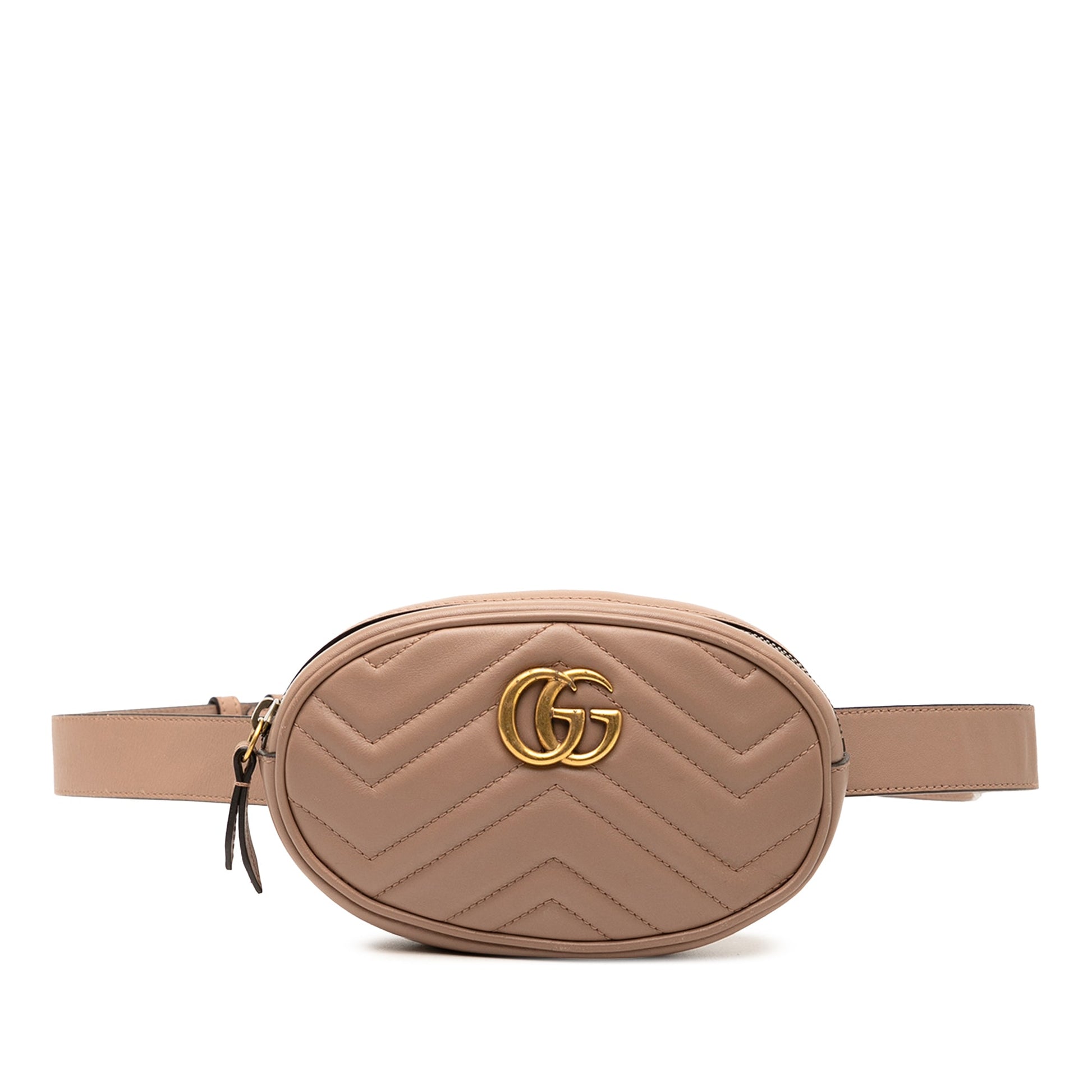 Gucci GG Marmont Matelasse Leather Belt Bag