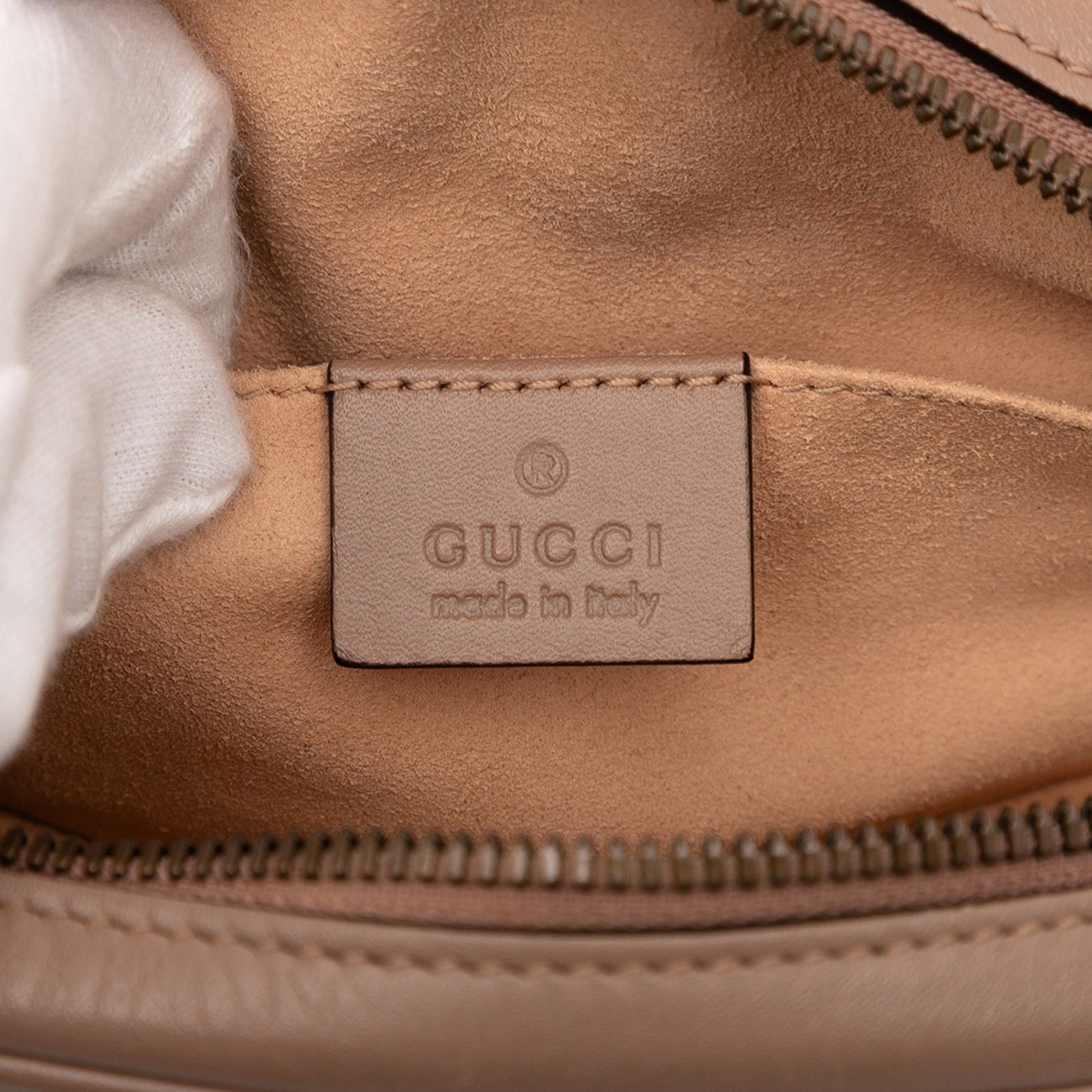 Gucci GG Marmont Matelasse Leather Belt Bag