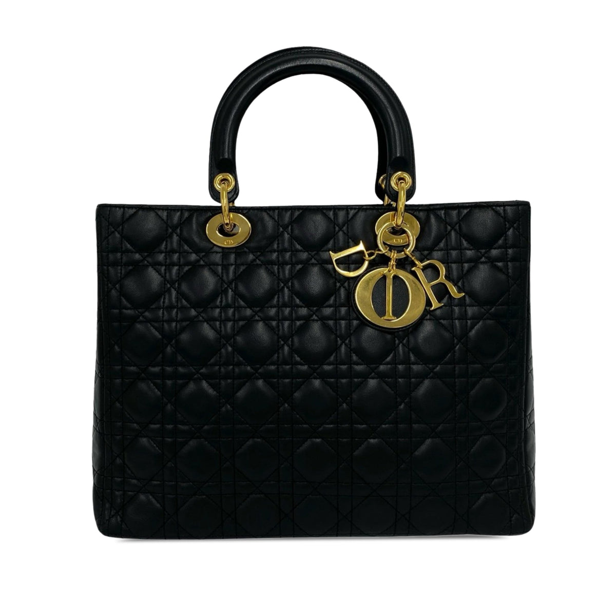 Dior Large Lambskin Cannage Lady Dior