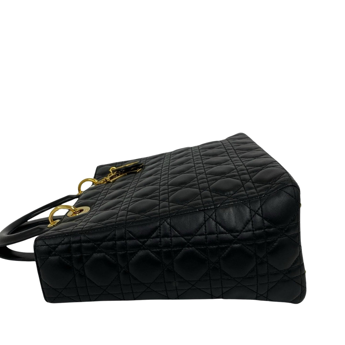 Dior Large Lambskin Cannage Lady Dior