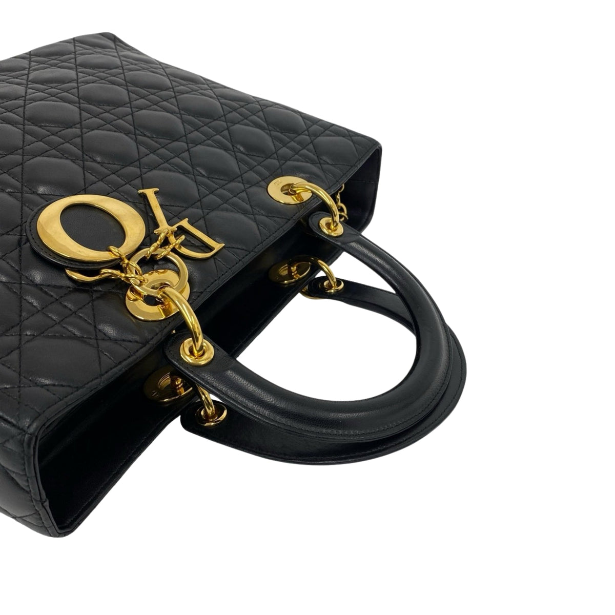 Dior Large Lambskin Cannage Lady Dior