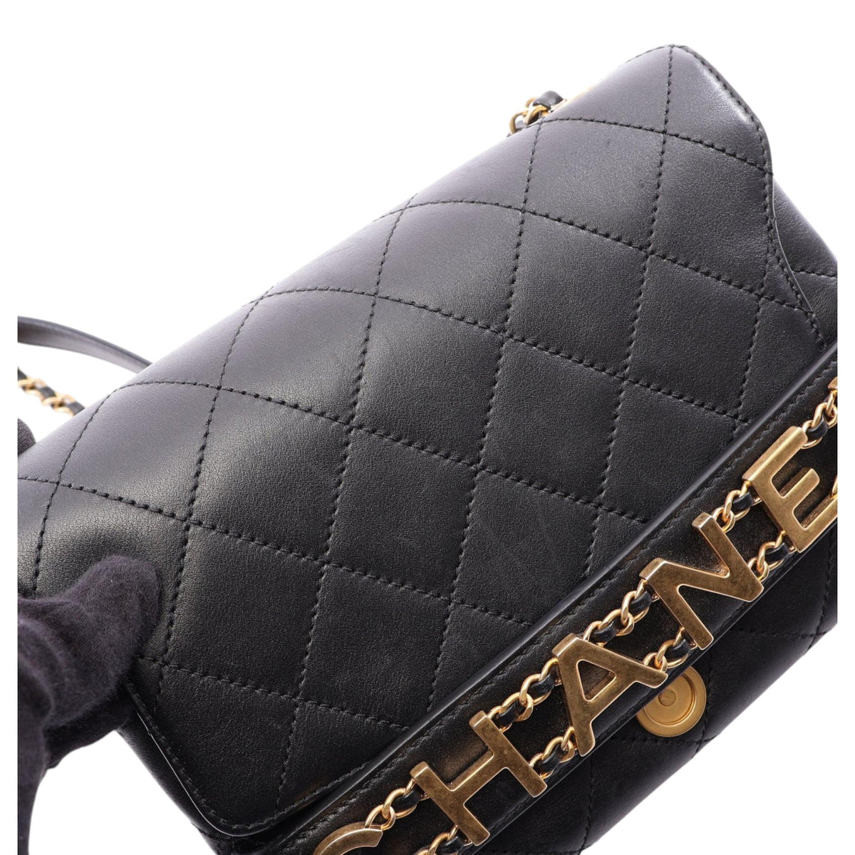 Chanel Small Quilted Calfskin Enchained Flap
