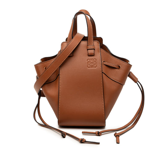 LOEWE Mini Leather Drawstring Hammock Bag
