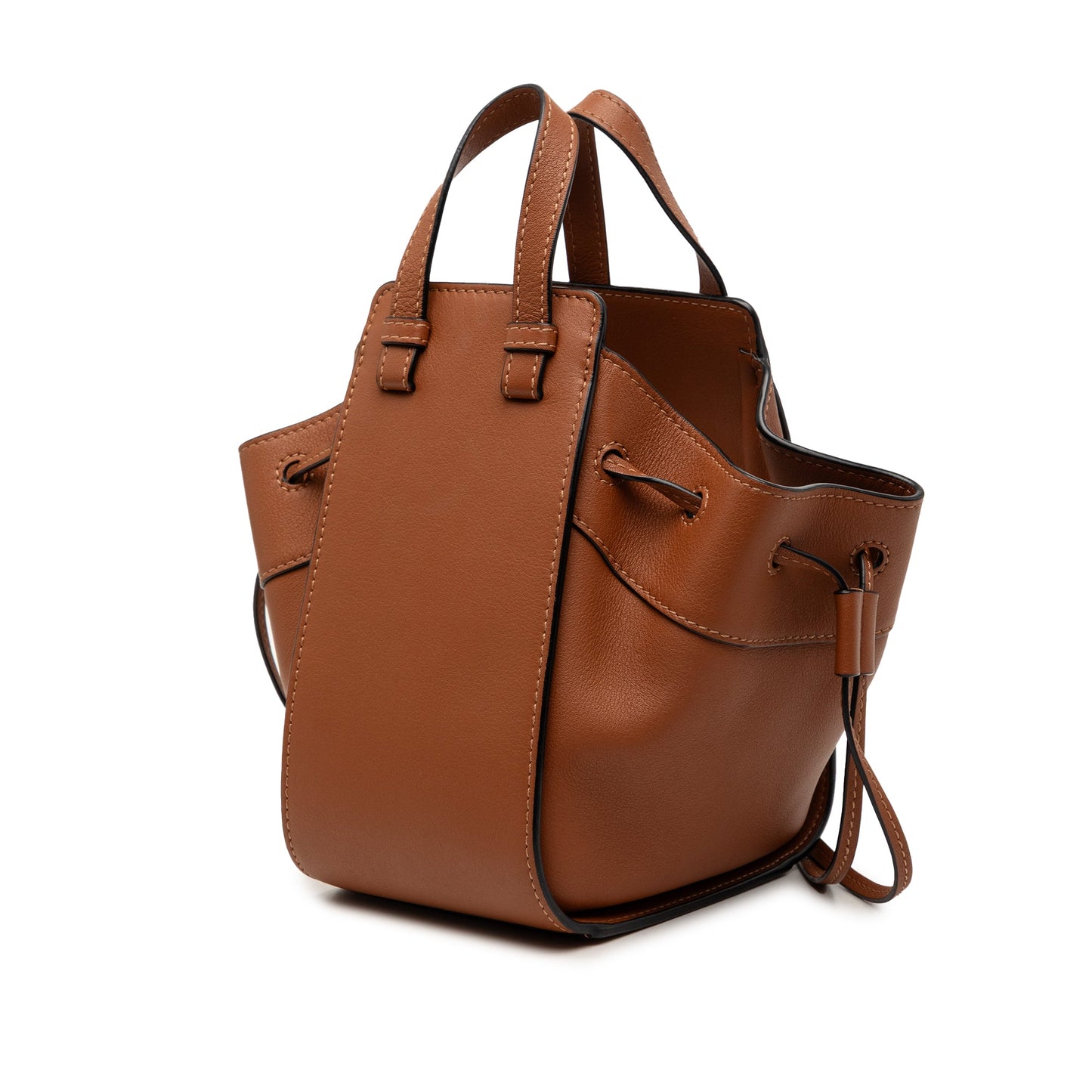 LOEWE Mini Leather Drawstring Hammock Bag