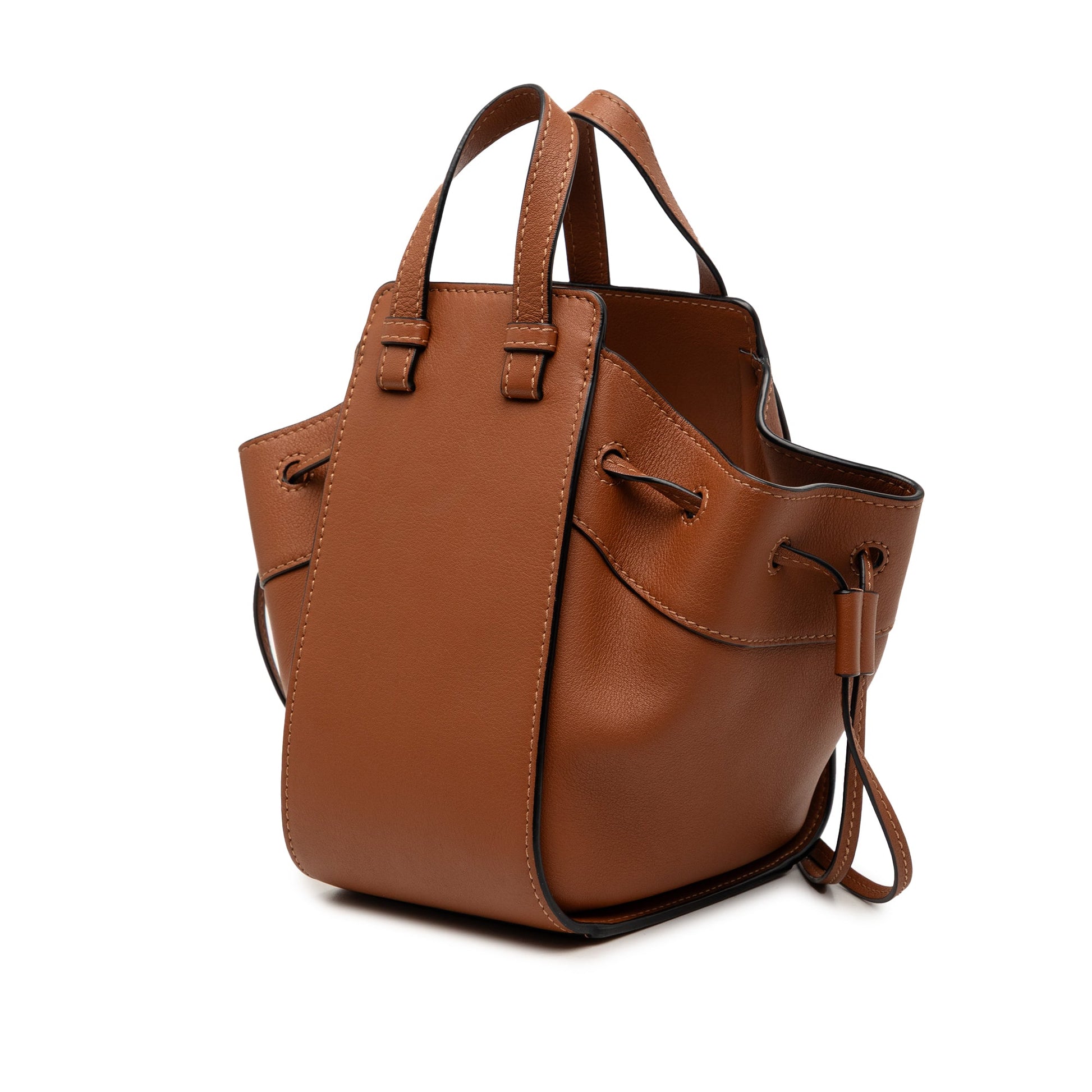 LOEWE Mini Leather Drawstring Hammock Bag