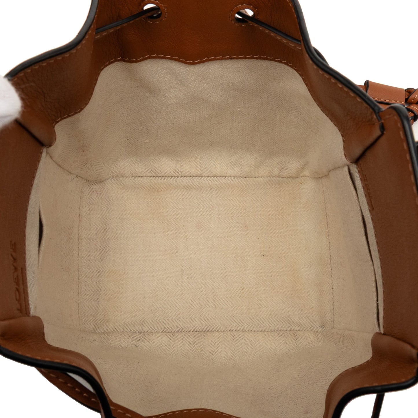 LOEWE Mini Leather Drawstring Hammock Bag