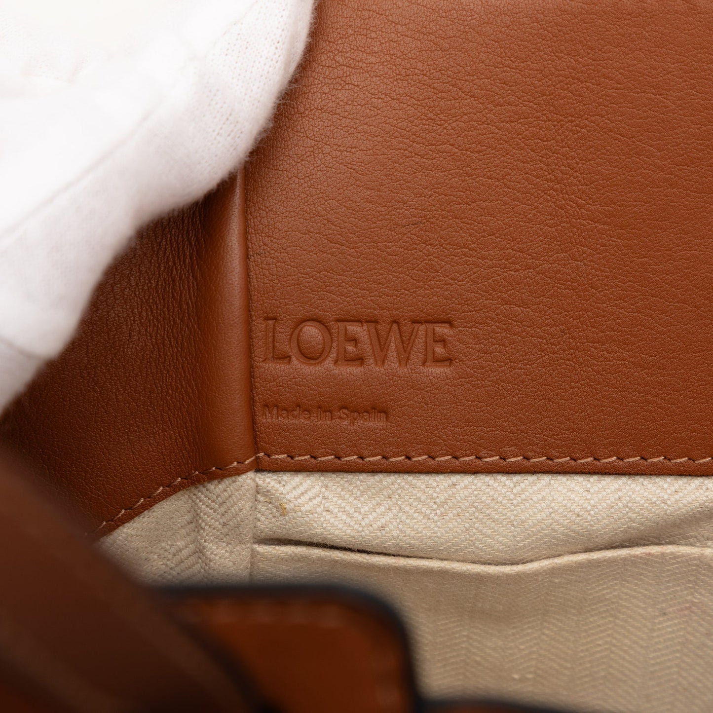 LOEWE Mini Leather Drawstring Hammock Bag