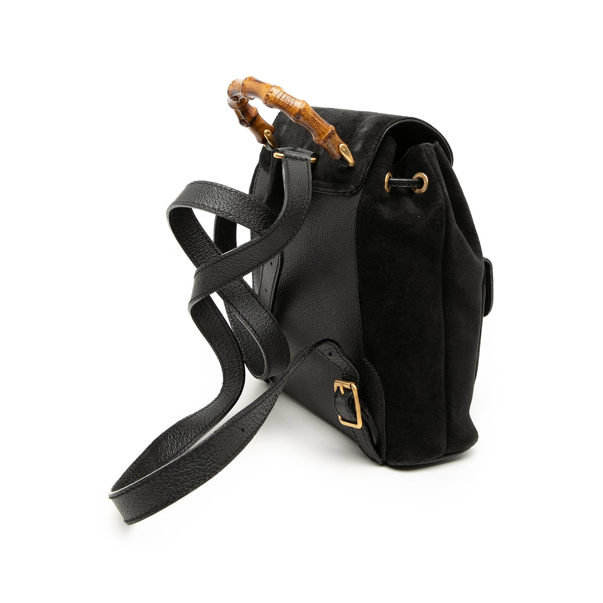 Suede Bamboo Backpack