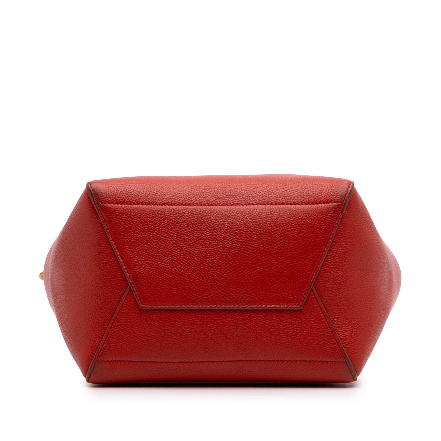 Celine Medium Leather Seau Sangle Bucket Bag