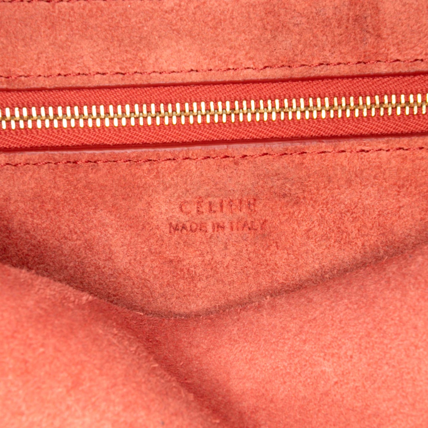 Celine Medium Leather Seau Sangle Bucket Bag