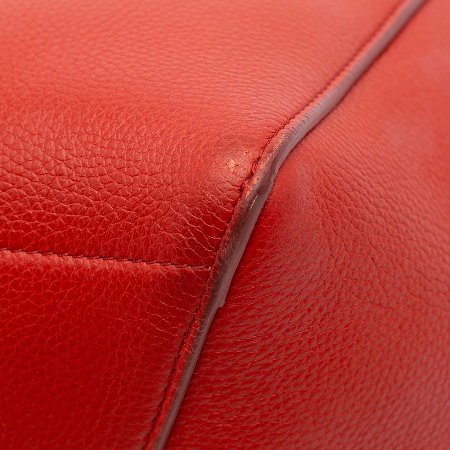 Celine Medium Leather Seau Sangle Bucket Bag