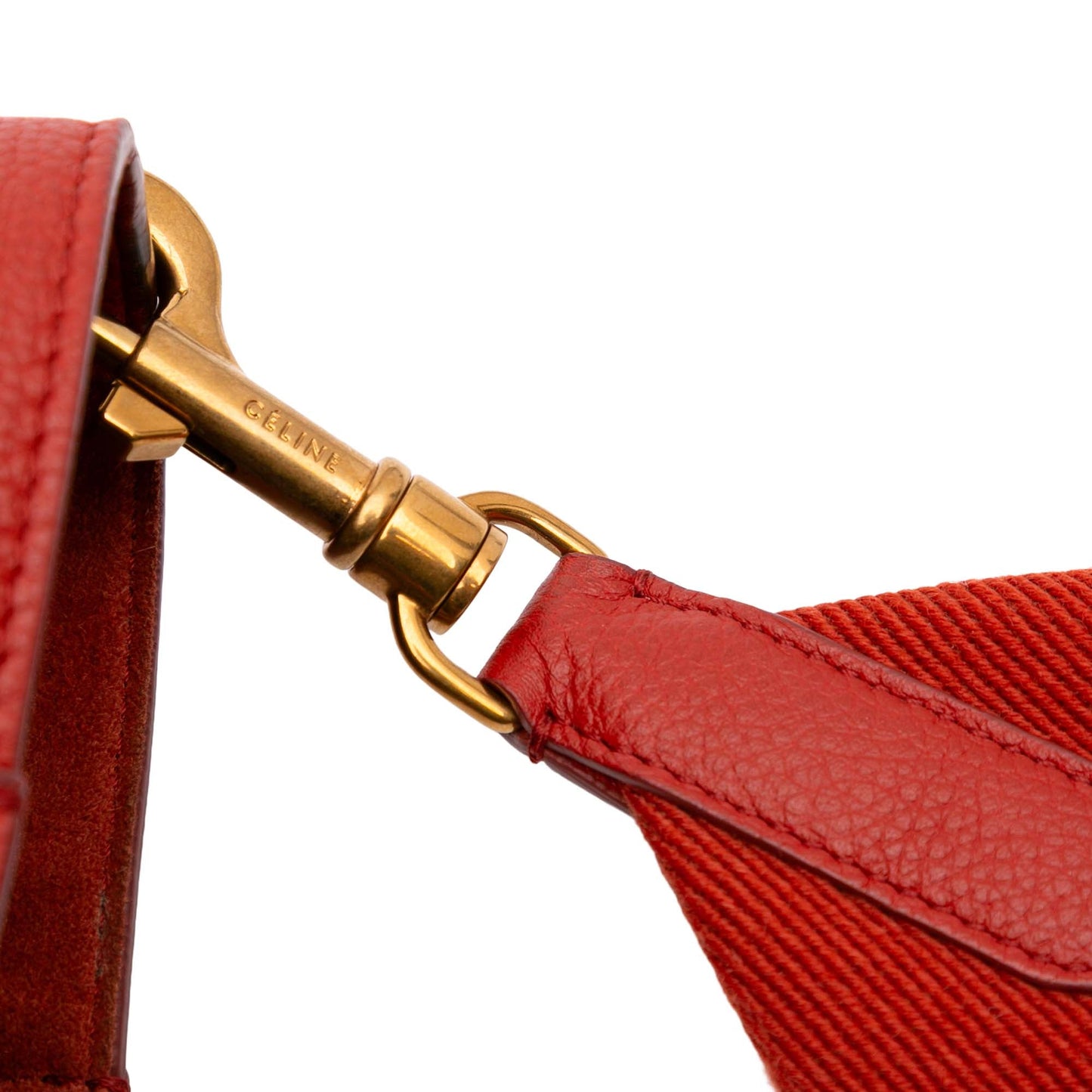 Celine Medium Leather Seau Sangle Bucket Bag