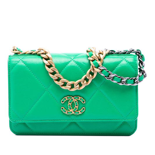 Chanel Quilted Lambskin 19 Wallet on Chain
