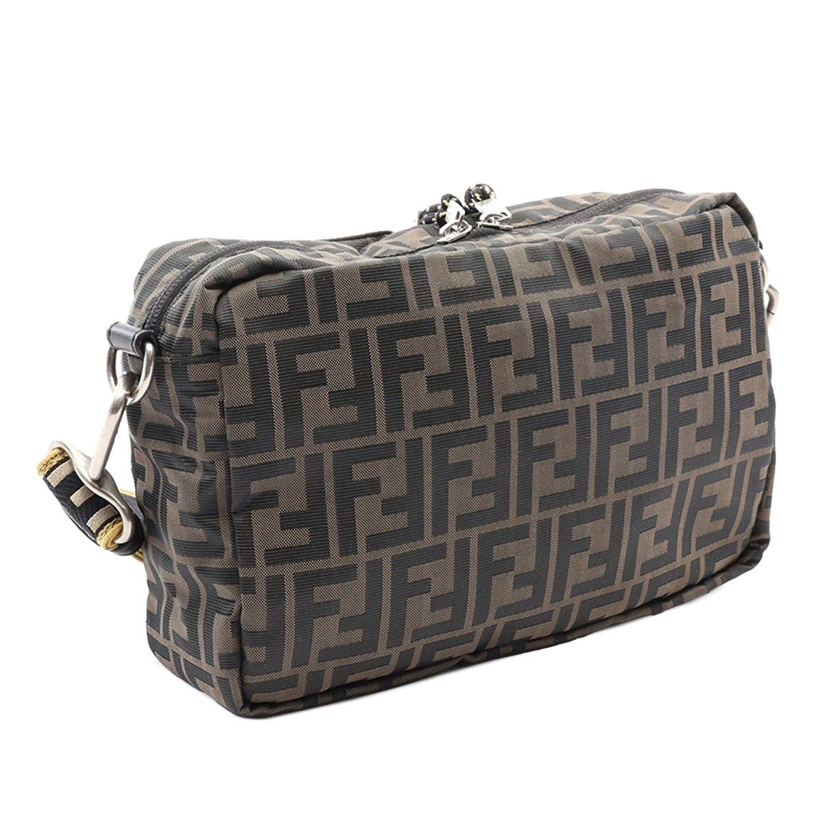 Fendi Zucca Canvas Camera Case — Brown