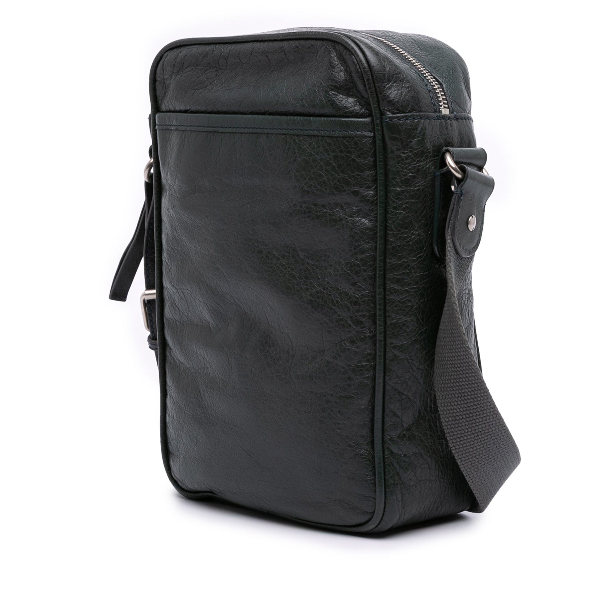 Balenciaga Lambskin Motocross Classic Reporter Crossbody