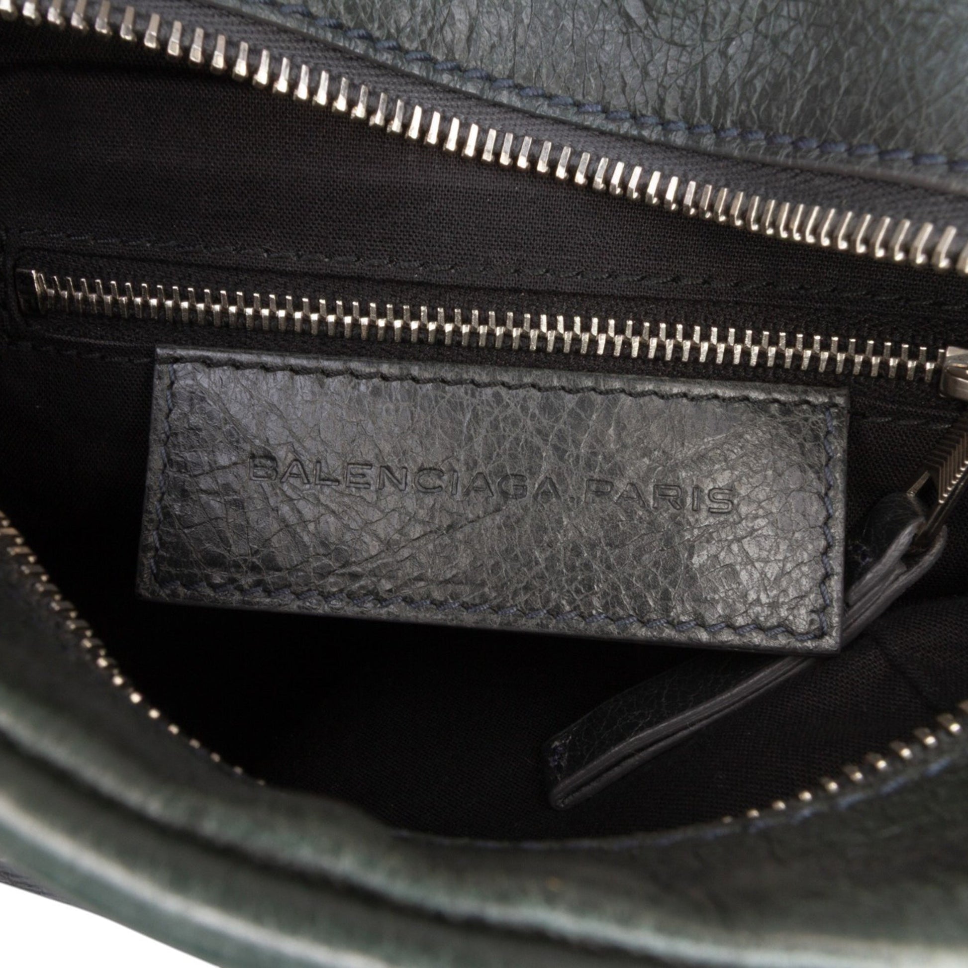 Balenciaga Lambskin Motocross Classic Reporter Crossbody