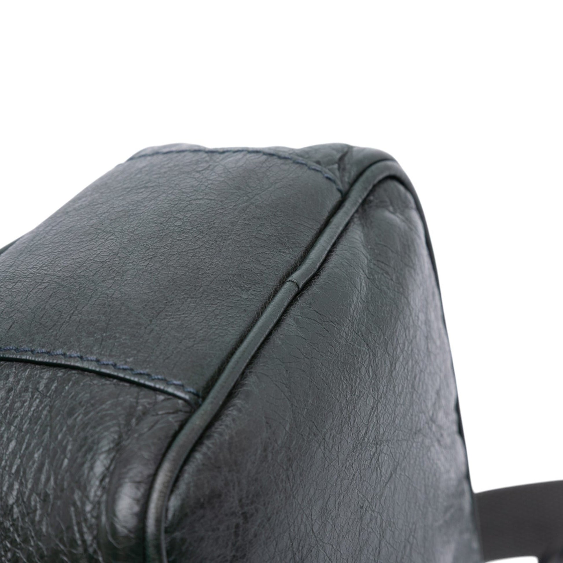 Balenciaga Lambskin Motocross Classic Reporter Crossbody