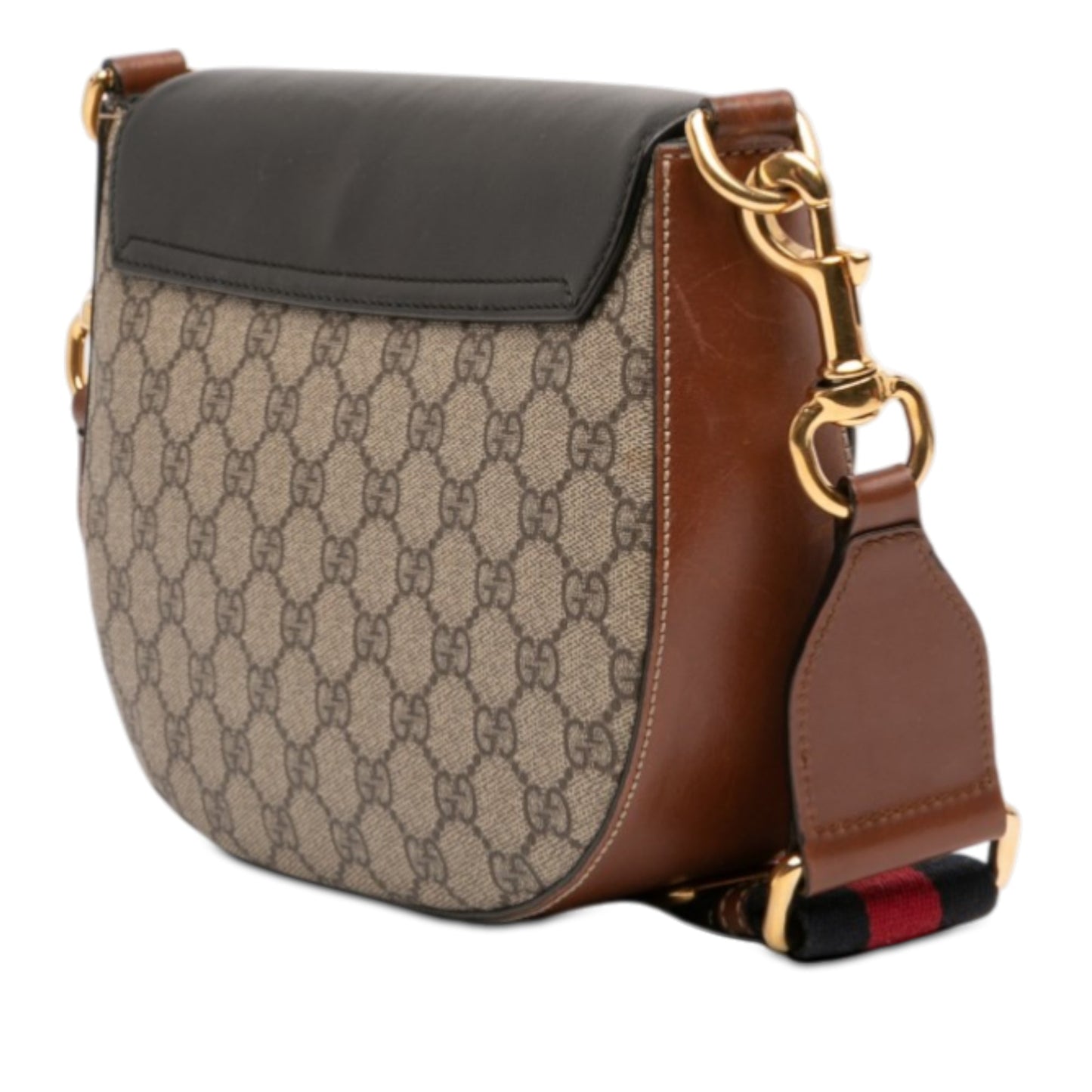 GG Supreme Web Padlock Crossbody
