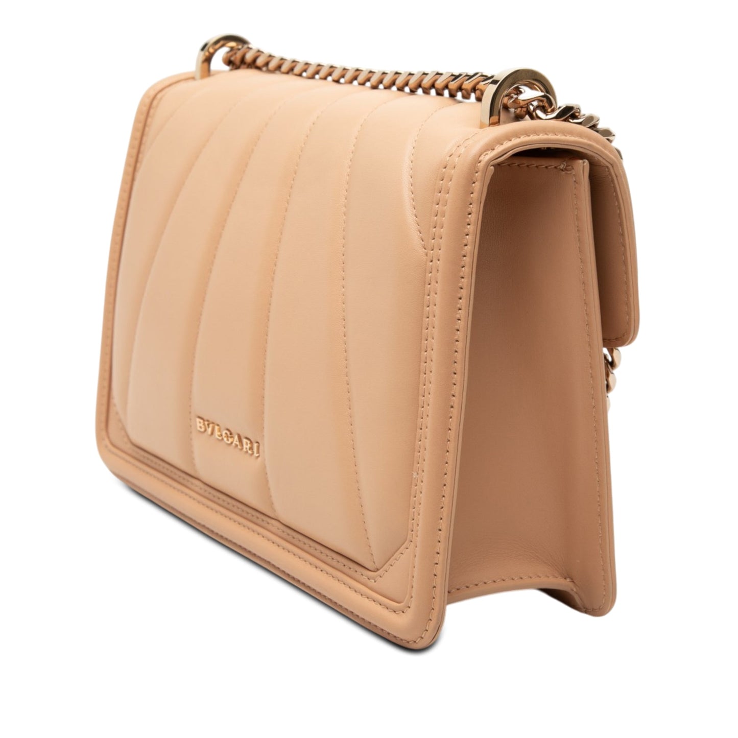Bvlgari Quilted Smooth Calfskin Diamond Blast Serpenti Forever Crossbody