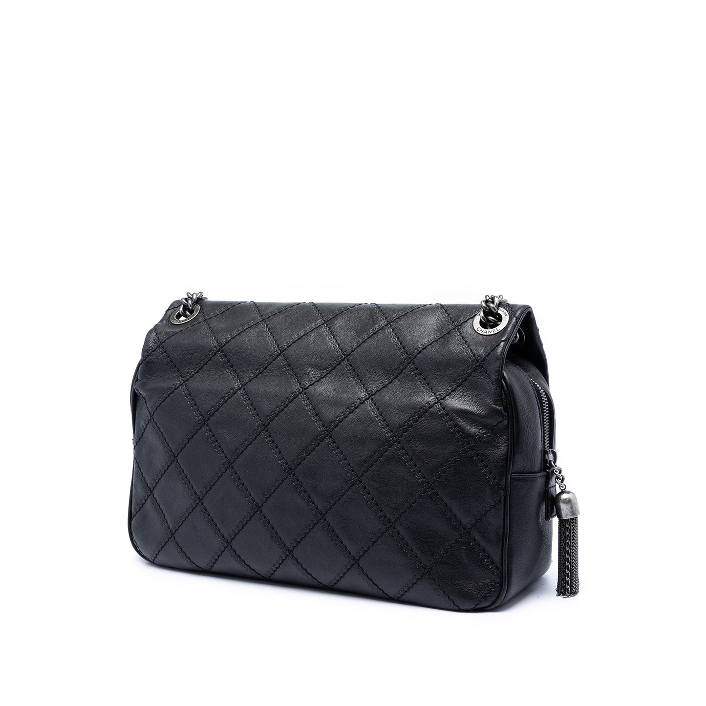 Chanel Paris Edinburgh Jumbo Quilted Calfskin Coco Sporran Flap