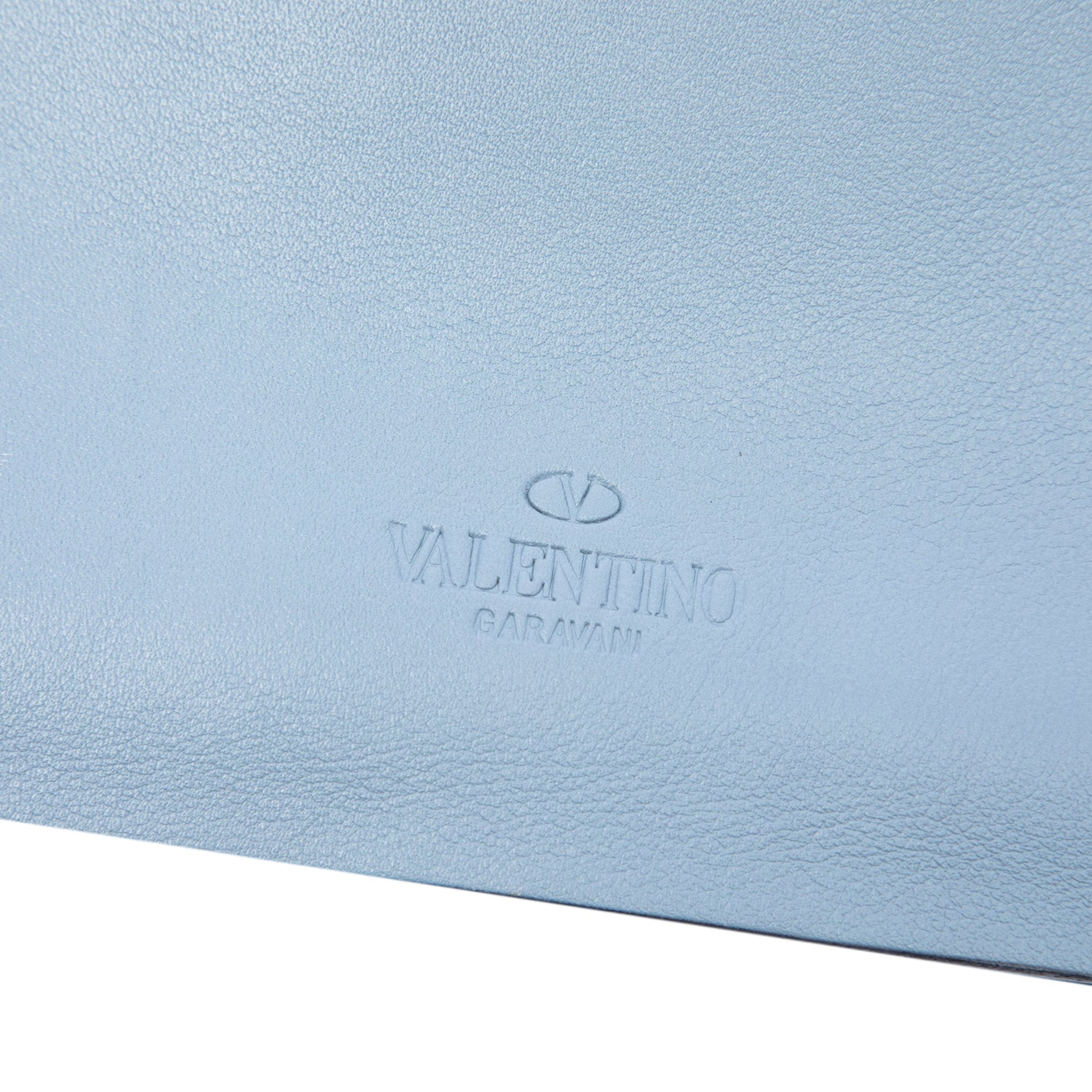Valentino Leather Rockstud Wristlet Clutch