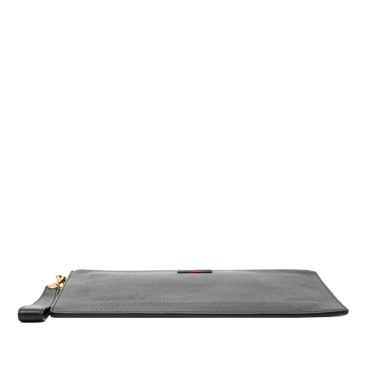 Gucci Leather Web Agora Clutch