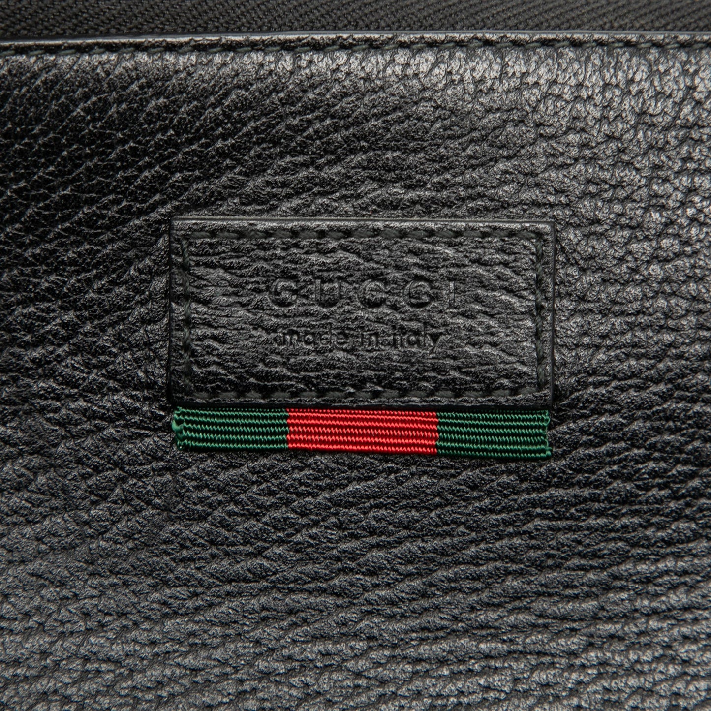 Gucci Leather Web Agora Clutch