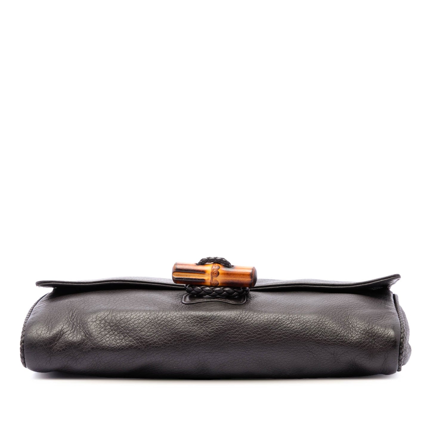 Gucci Calfskin Bamboo Hip Clutch