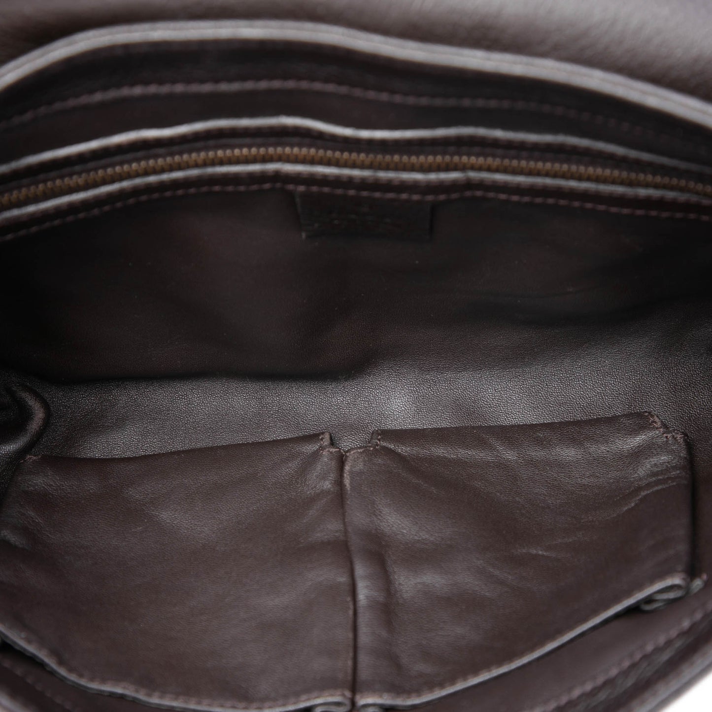 Gucci Calfskin Bamboo Hip Clutch