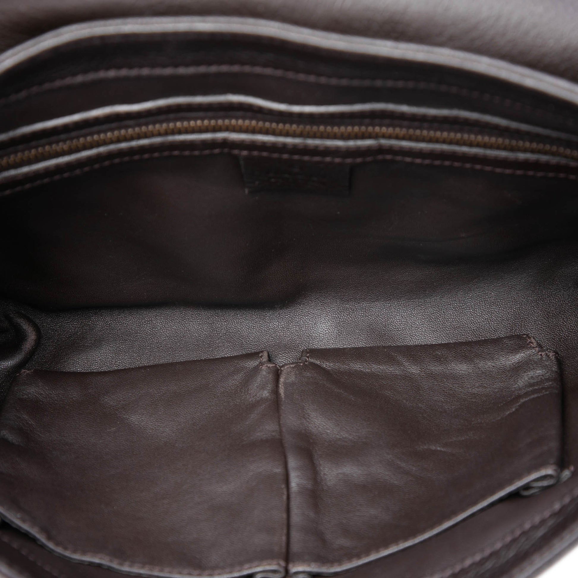 Gucci Calfskin Bamboo Hip Clutch