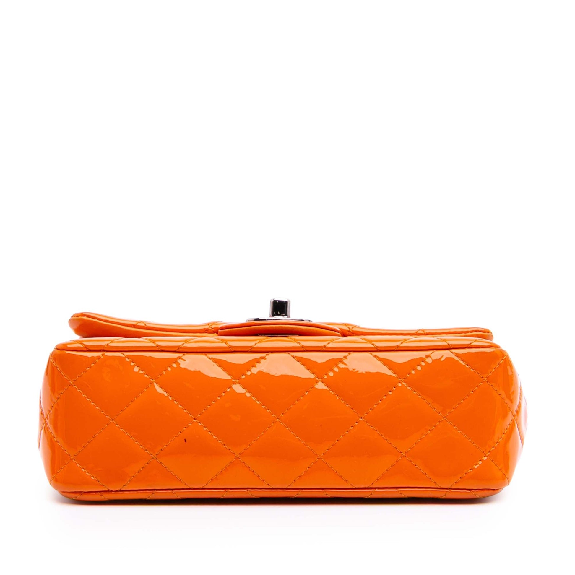 Mini Rectangular Classic Patent Single Flap