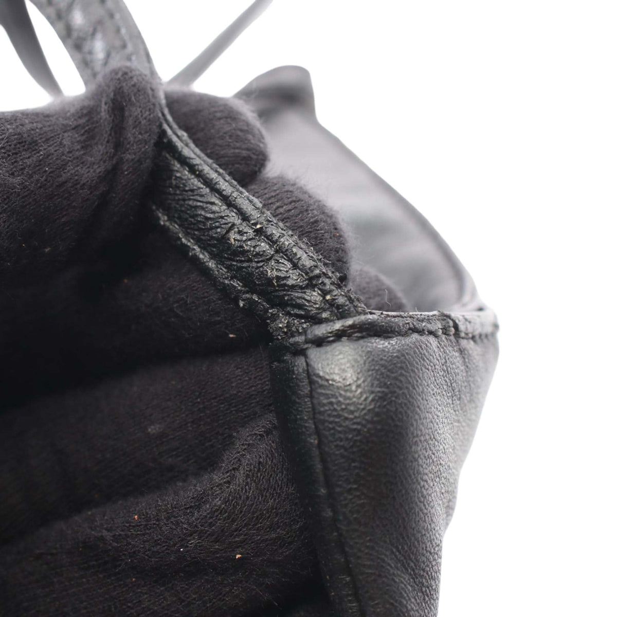 LOEWE Leather Anagram Flat Crossbody — Black