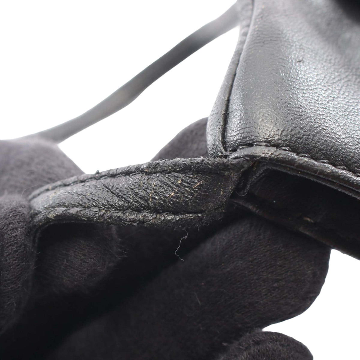 LOEWE Leather Anagram Flat Crossbody — Black