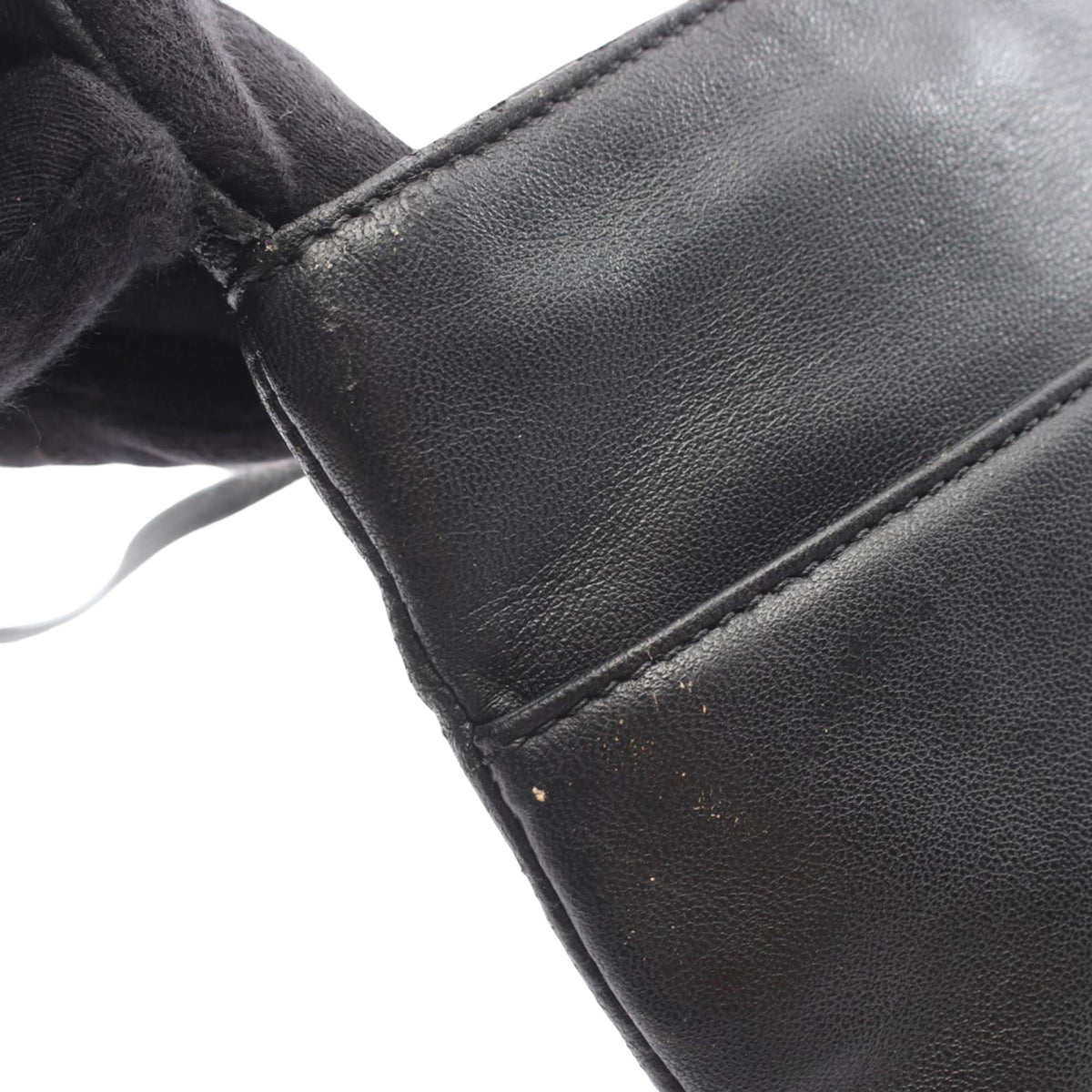 LOEWE Leather Anagram Flat Crossbody — Black